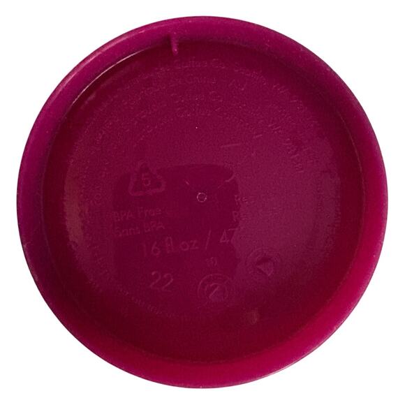 Starbucks Magenta Travel Mug w/ Green Logo & Iridescent Lid EUC - Picture 8 of 9